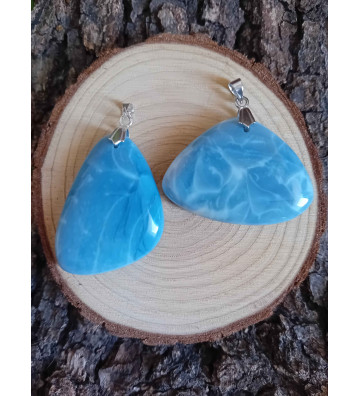 Opale bleu, pendentif